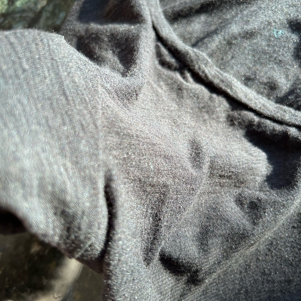 Standard James Perse Deep Scoop Neck Black Short Sleeve Tee. Quiet Luxury. Small - Picture 15 of 15